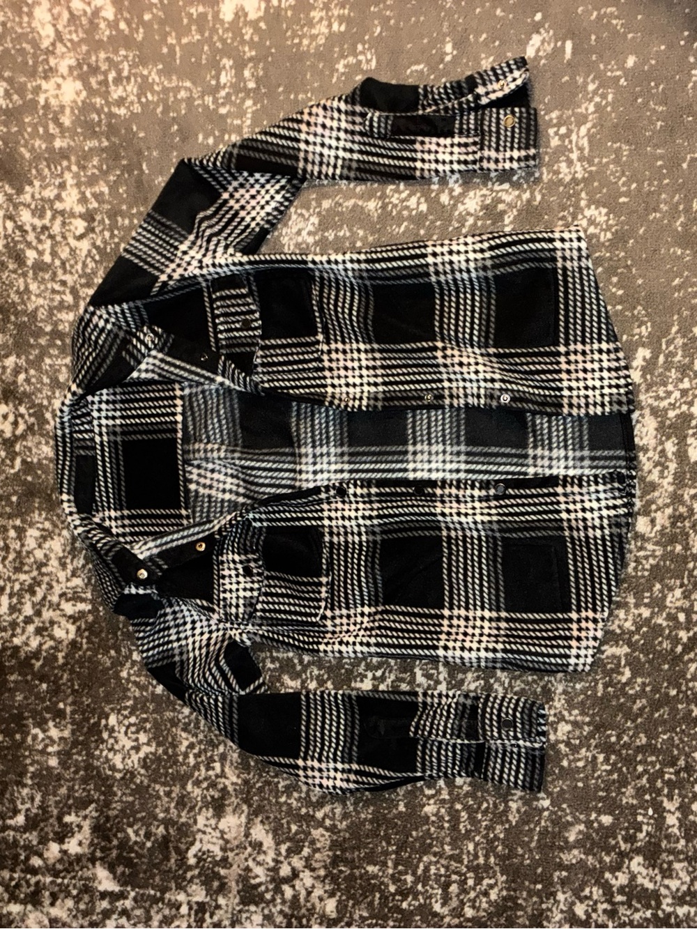 Black, Pink & White Plaid O’Neil Button-Up Shacket